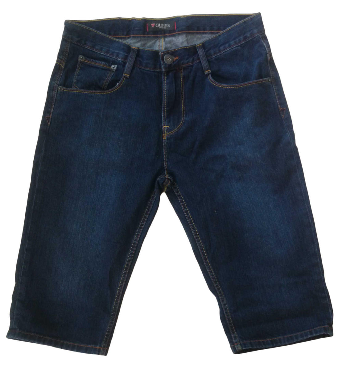 guess men's denim shorts